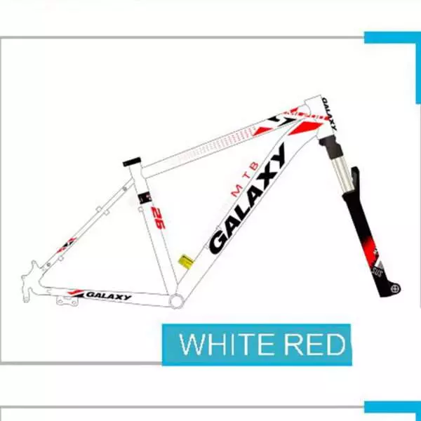 BICYCLE 24"GALAXY ML200 white-red