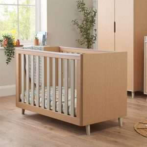 Մանկական Մահճակալ TUTTI Bambini Mini "Fika" 3in1 Light Oak/White Sand